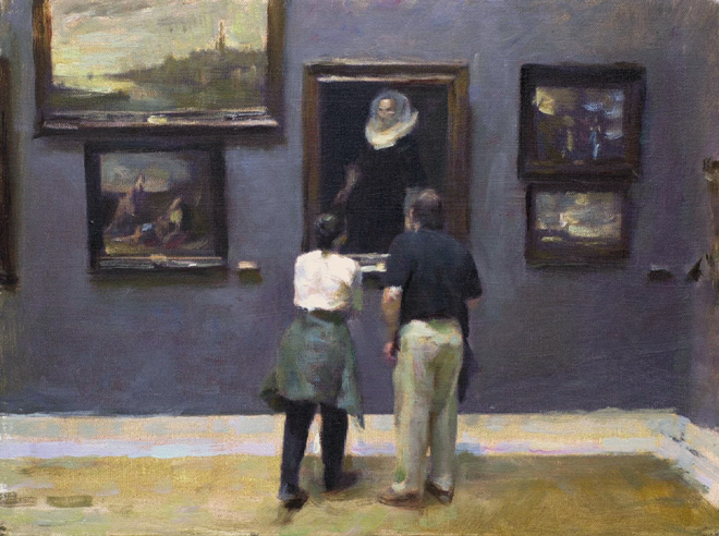 A Couple in Louvre